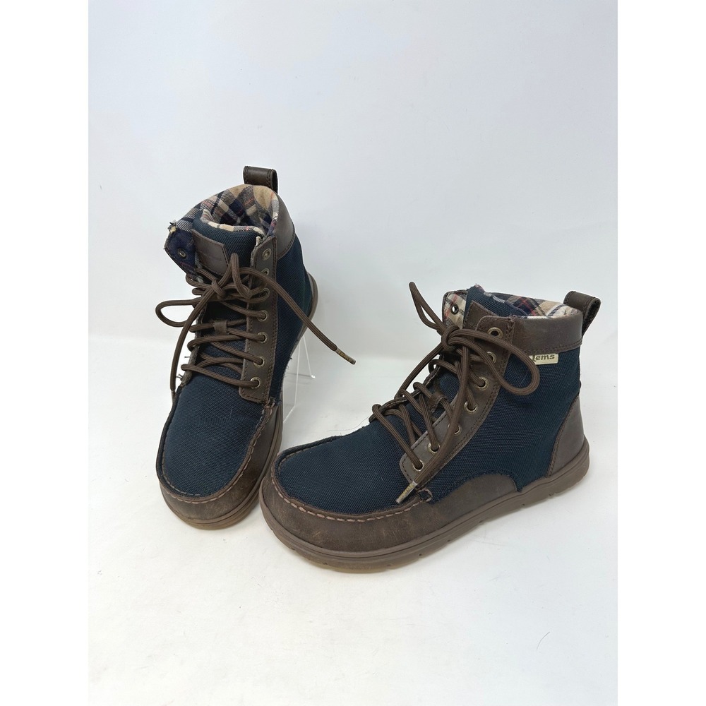 Lems Boulder Minimalist Boot Navy Stout 41